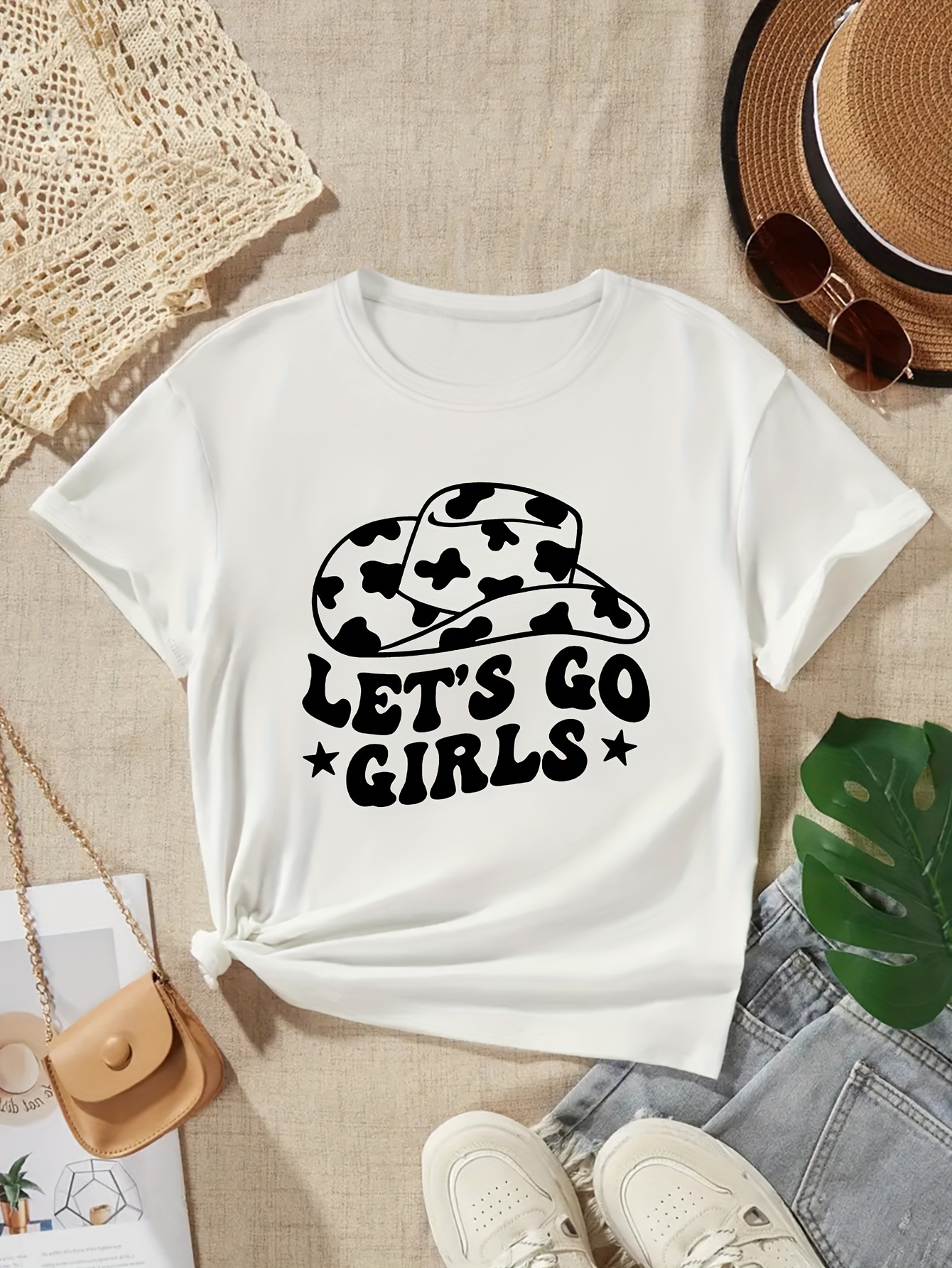 Let's Go Girls - (Cowgirl) - One Piece Baby Sleeper