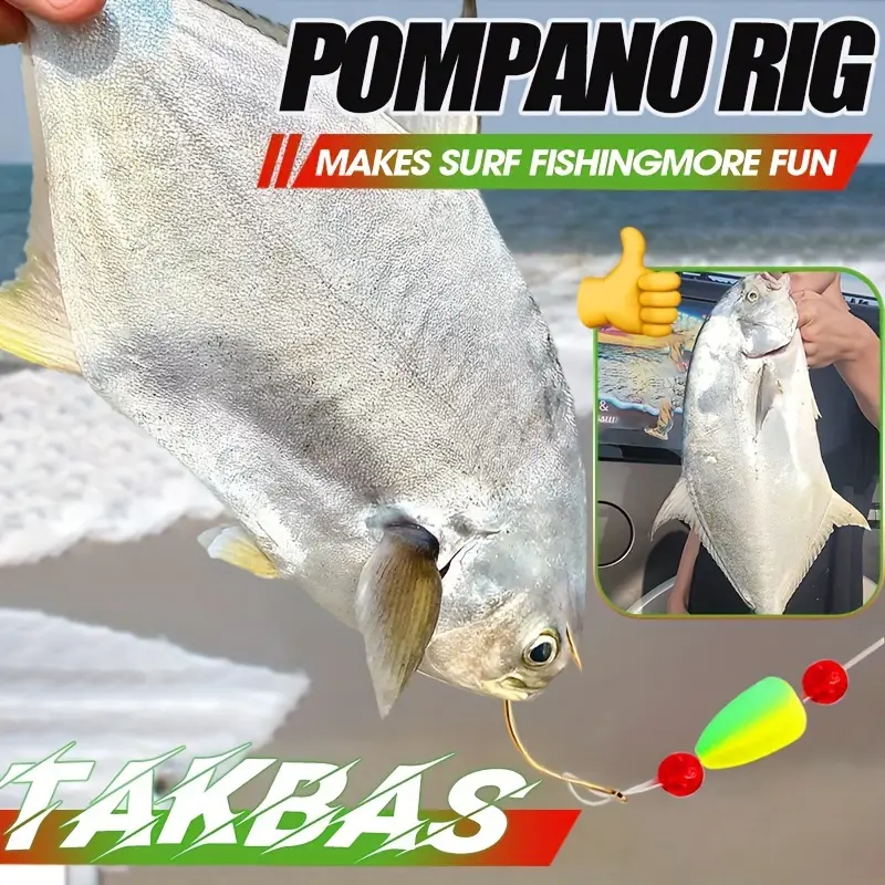 Saltwater Pompano Rigs Double Drops Fishing Rigs Fishing - Temu