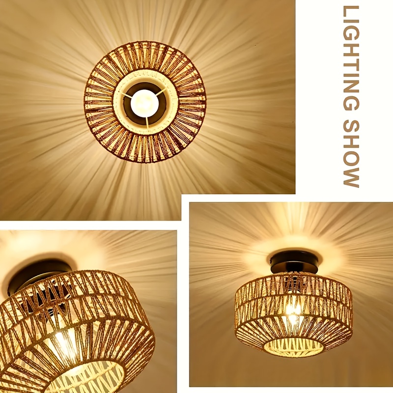 Unique Hand-woven Ceiling Light