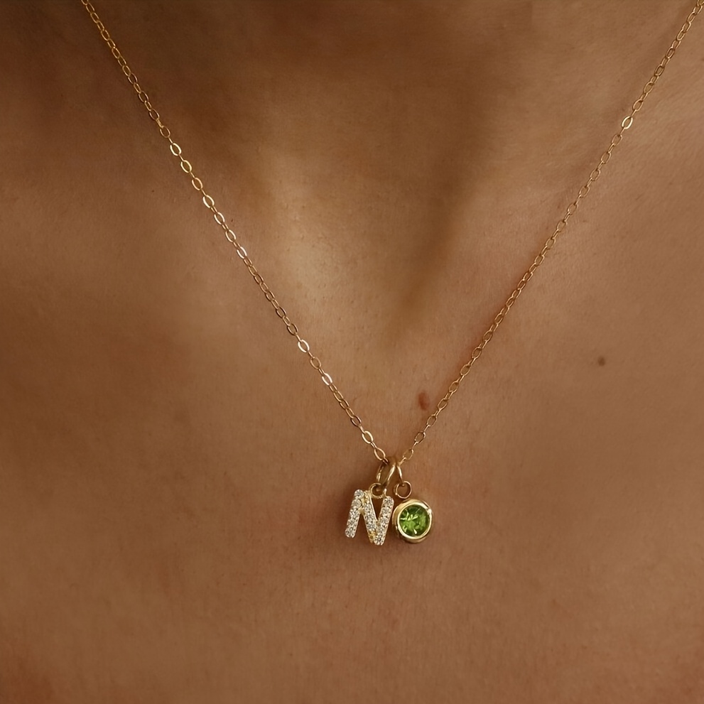 TEMU Un collar de piedra de personalizado, una pieza clásica, como regalo para madres, Día de la , Día de San Valentín o para darle regalo.