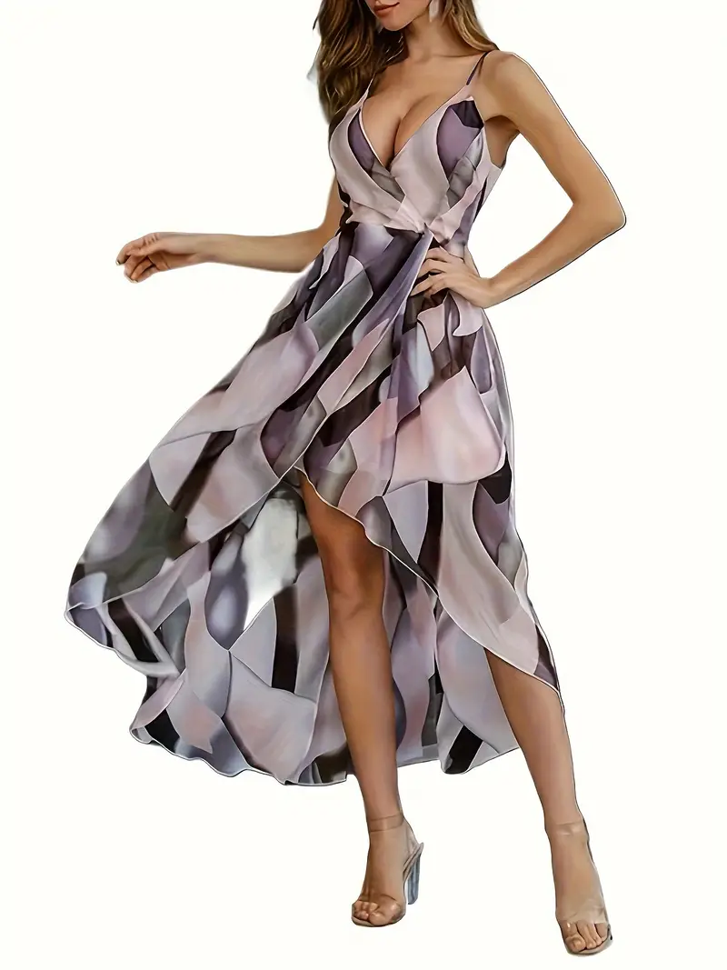 Maxi Dress Dip Hem Summer Dress Multi Blossom Print Halterneck Tie Waist Dipped Hem Midi Dress Maxi Dress Dip Hem Summer Dress Multi Blossom Print Halterneck Tie Waist Dipped Hem Midi Dress