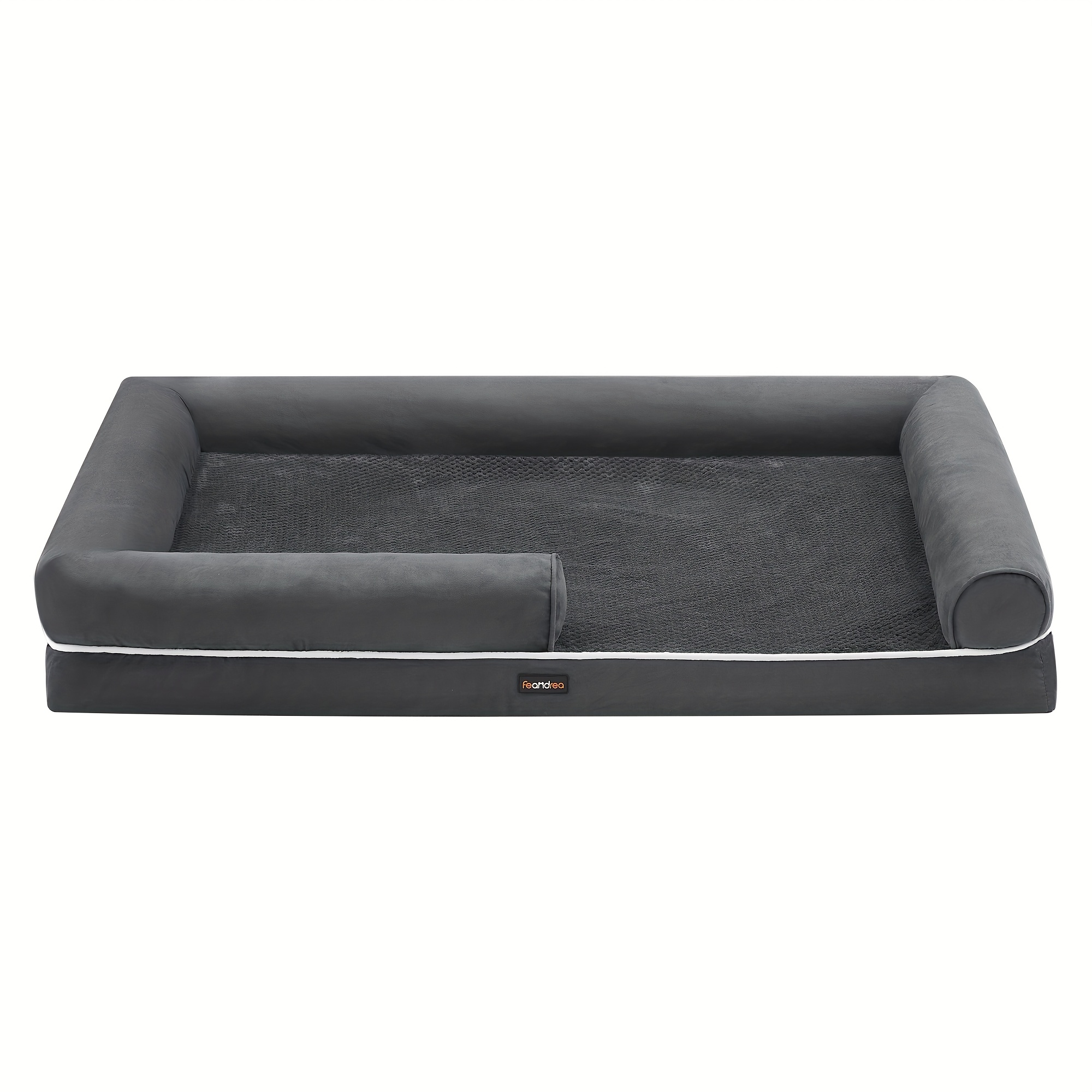 Orthopedic Pet Bed, Canine Couch With Side Supports, Cover That And Washed, Dimensions 135 X 107 X 25cm, Features A Non-slip Base