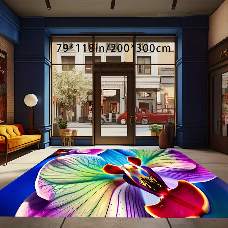 Pattern Carpet Creative Beautiful Flower Area Rug Soft - Temu Canada