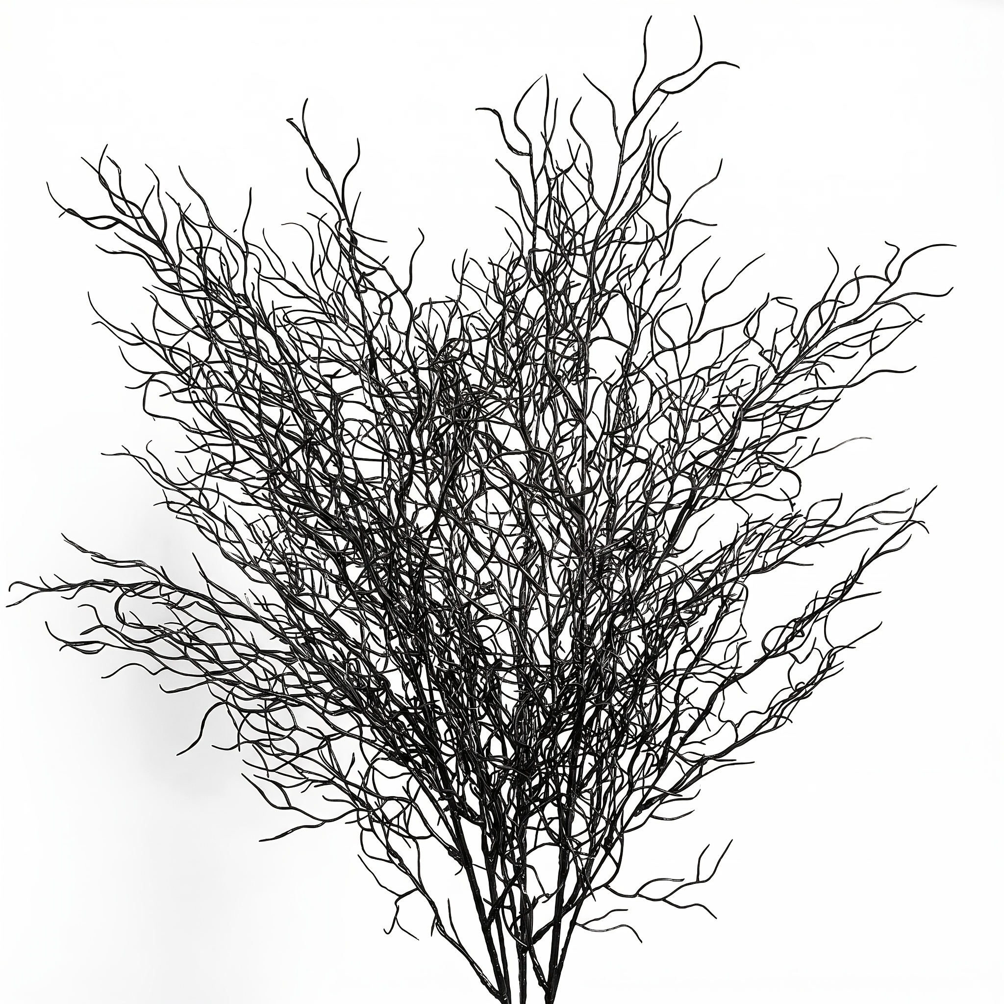 TEMU 3pcs Black Dead Vine Artificial Flowers, Halloween Decoration Faux Branches