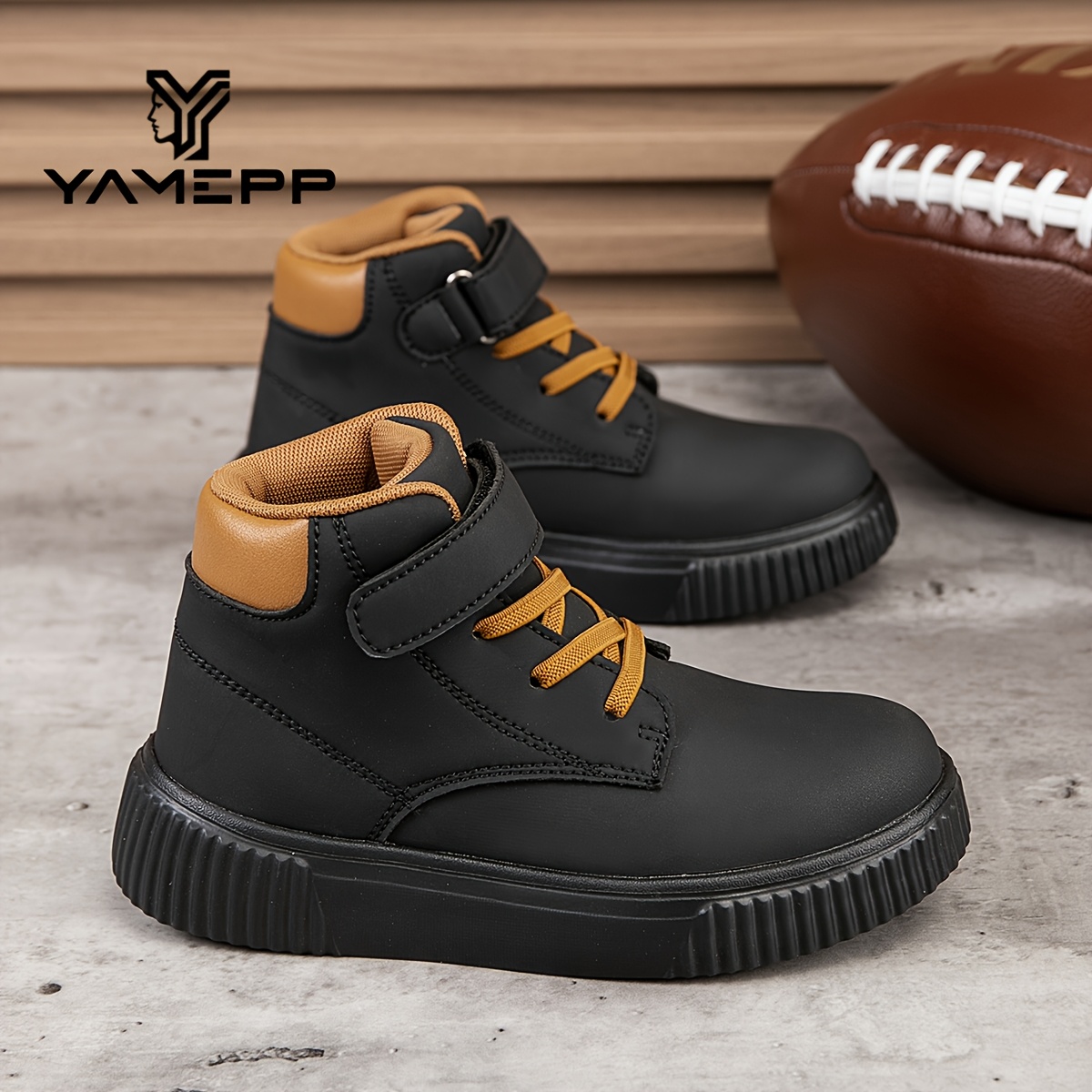 Kids' Fashionable Versatile Lightweight Durable Casual Shoes | Cute Vintage High-Top Walking Shoes with Soft Flat Sole for Sports and Daily Use | All-Season Comfortable Fabric Lining, Fastener, Perfect for Boys and Girls