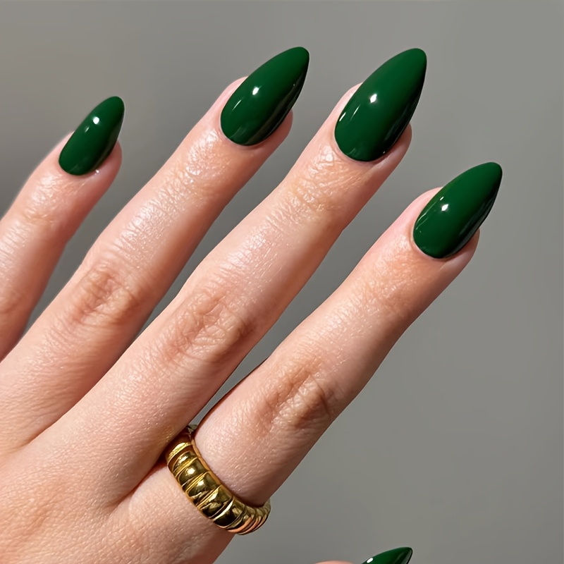 Nymora French Tips Nägel Zum Aufkleben – 24 Stück, Blau-Weiß Mit Blumen & Glitzer