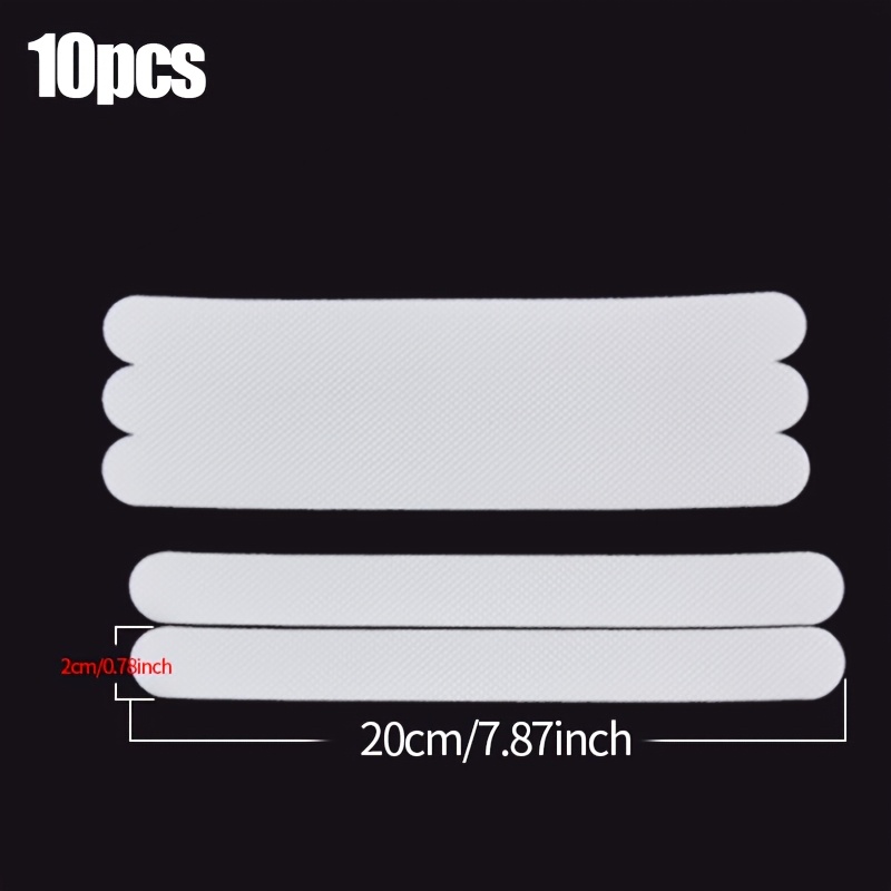 TEMU Pegatinas Antideslizantes para Bañera, 10 piezas de Escalones Adhesivos Antideslizantes para Ducha con Raspador, Adecuados para Bañeras, Duchas,