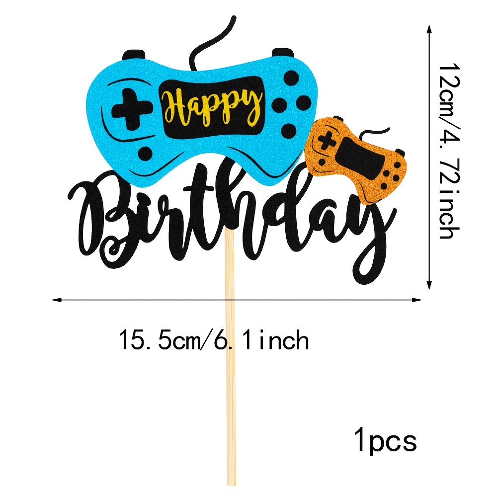 Cake Decorations Themed Around Video Games, Including Controller Designs And Gaming Console
