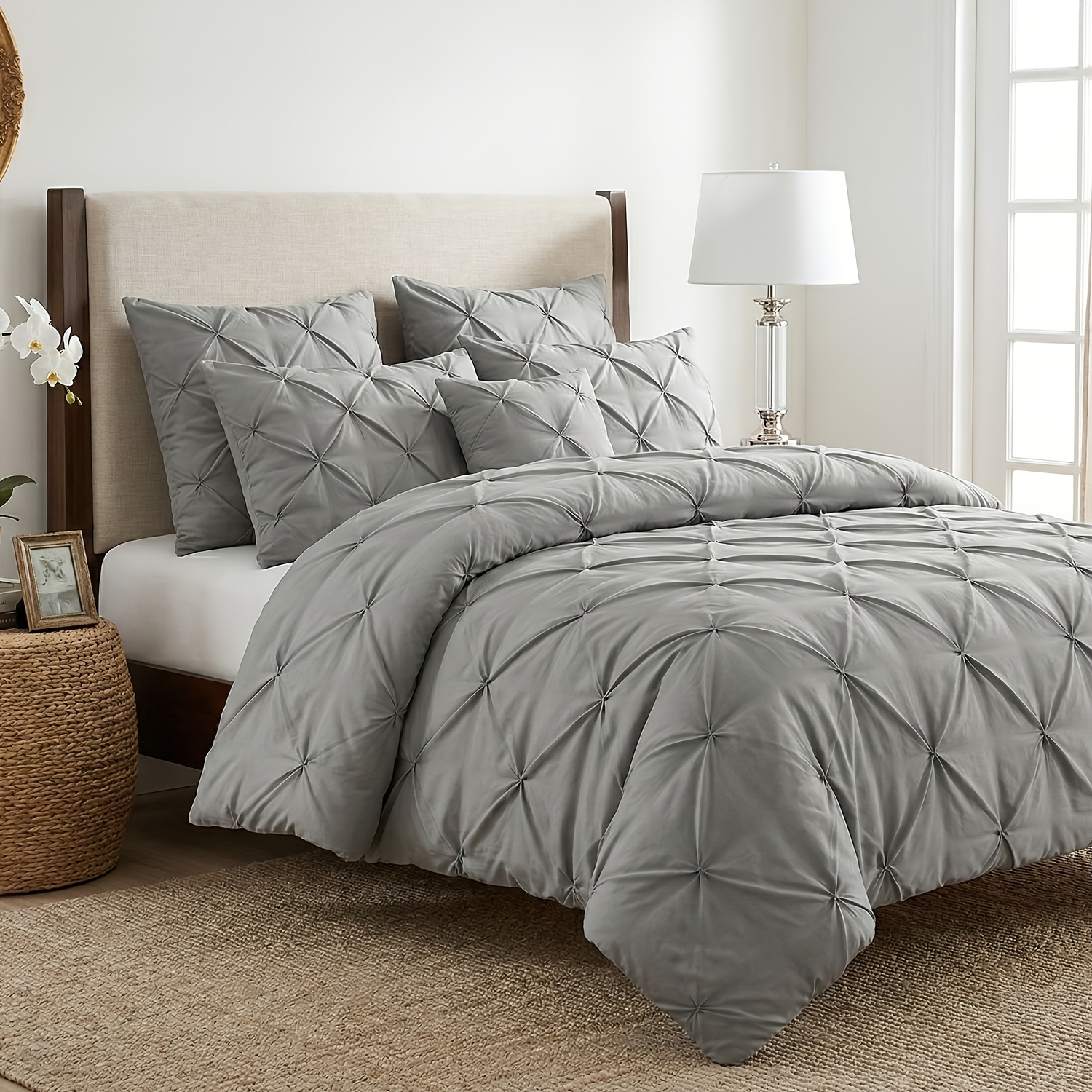 3pcs Tufted Duvet Cover Set, Soft Microfiber Bedding, Textured Quilt Cover With 2 Pillowcases, Modern Minimalist Bedroom Decor, Breathable Polyester, No Duvet Insert Included