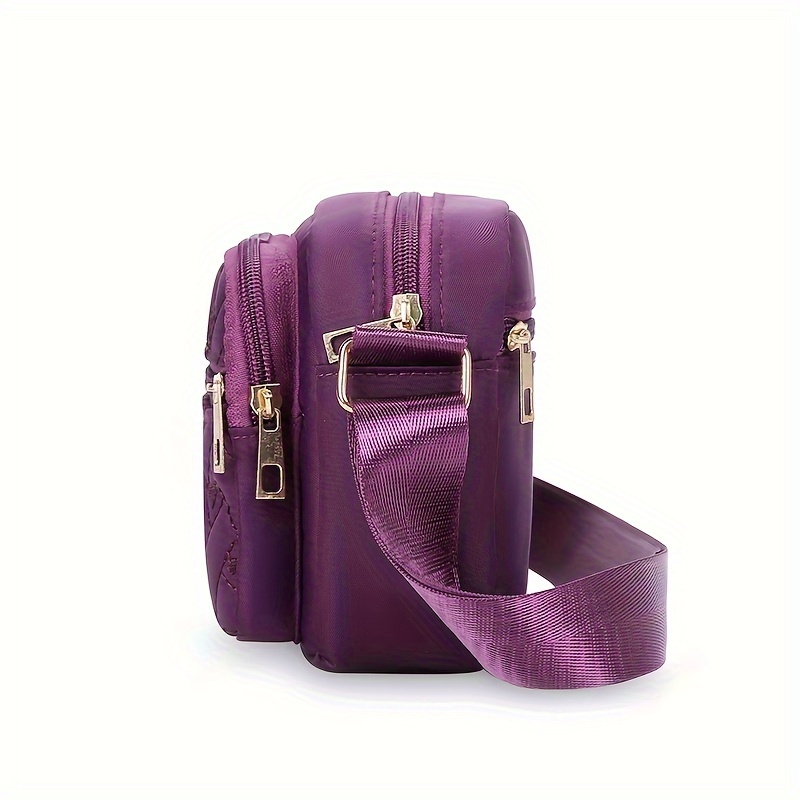 lightweight nylon crossbody bag women casual small square - Temu