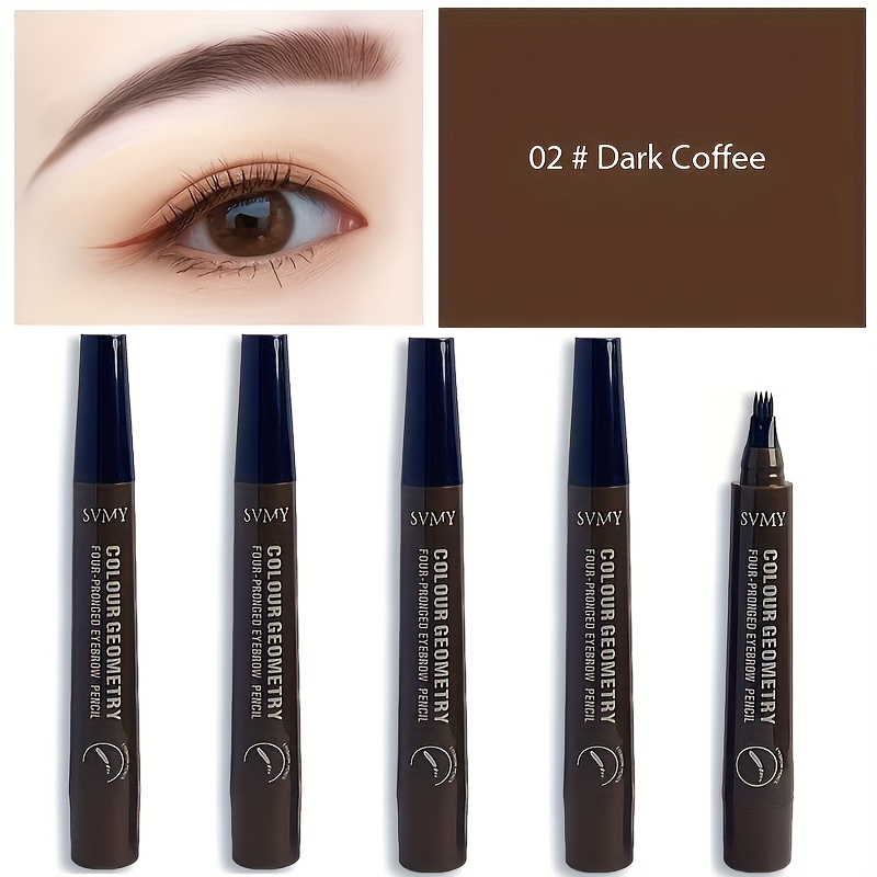 5pcs Set Of Long- Liquid Eyebrow Pencils Distinct Individual Natural Wild Brow Eyebrow Pencil Waterproof Fixing Eyebrow Makeup Tool