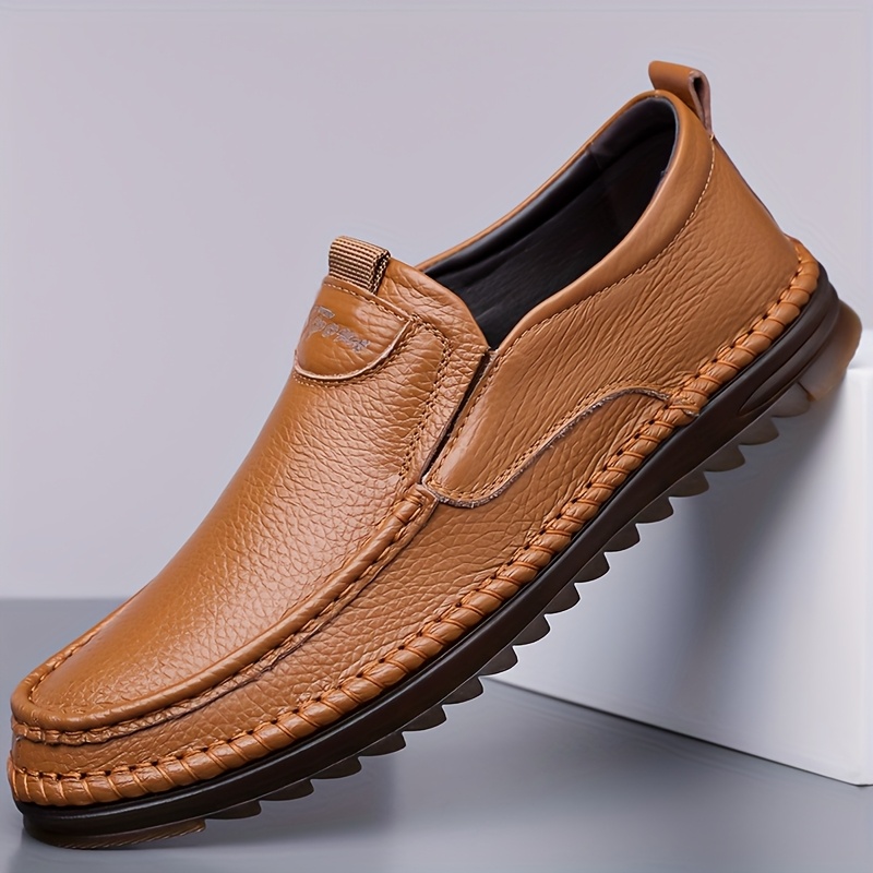Men'S Summer Business Casual Shoes with Soft Soles, Soft Oxford Shoes, Comfortable Slip-On Walking Shoes for Outdoor Use.