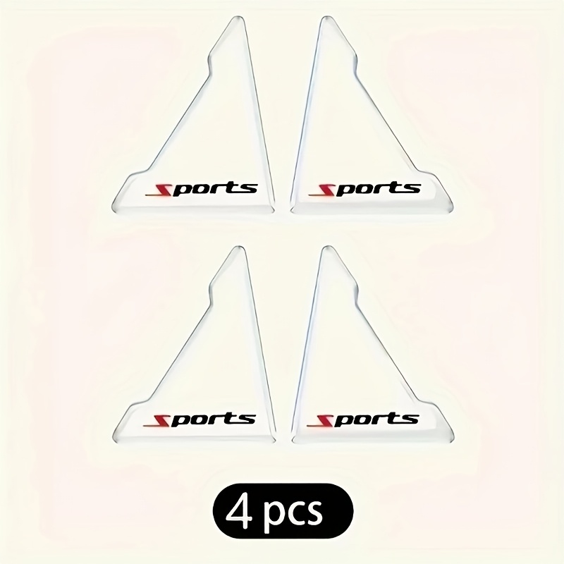 Image of 4pcs Car Door Corner Anti-collision Cover, Door Corner Protection, Transparent Silicone Protector Anti-scratch Sticker Door Protection Cover Suitable For All Vehicle Models