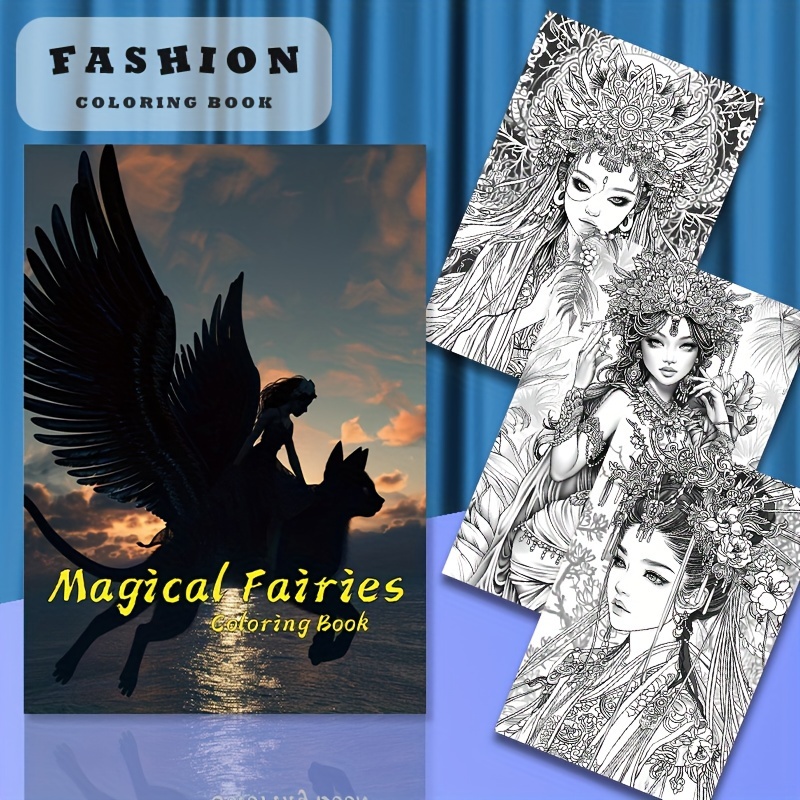 

Deluxe Edition Magic Fairy Coloring Book - 22 Thick Pages, Perfect For Birthday & Holiday Gifts