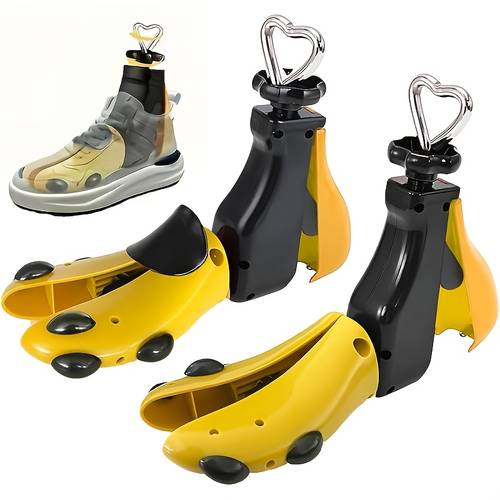 adjustable stretcher wojia adjustable mens and womens shoe stretcher 2pcs 1pc shoe stretcher 1pc shoe puller yellow and black suitable for artificial shoes boots sports shoes casual and sneakers