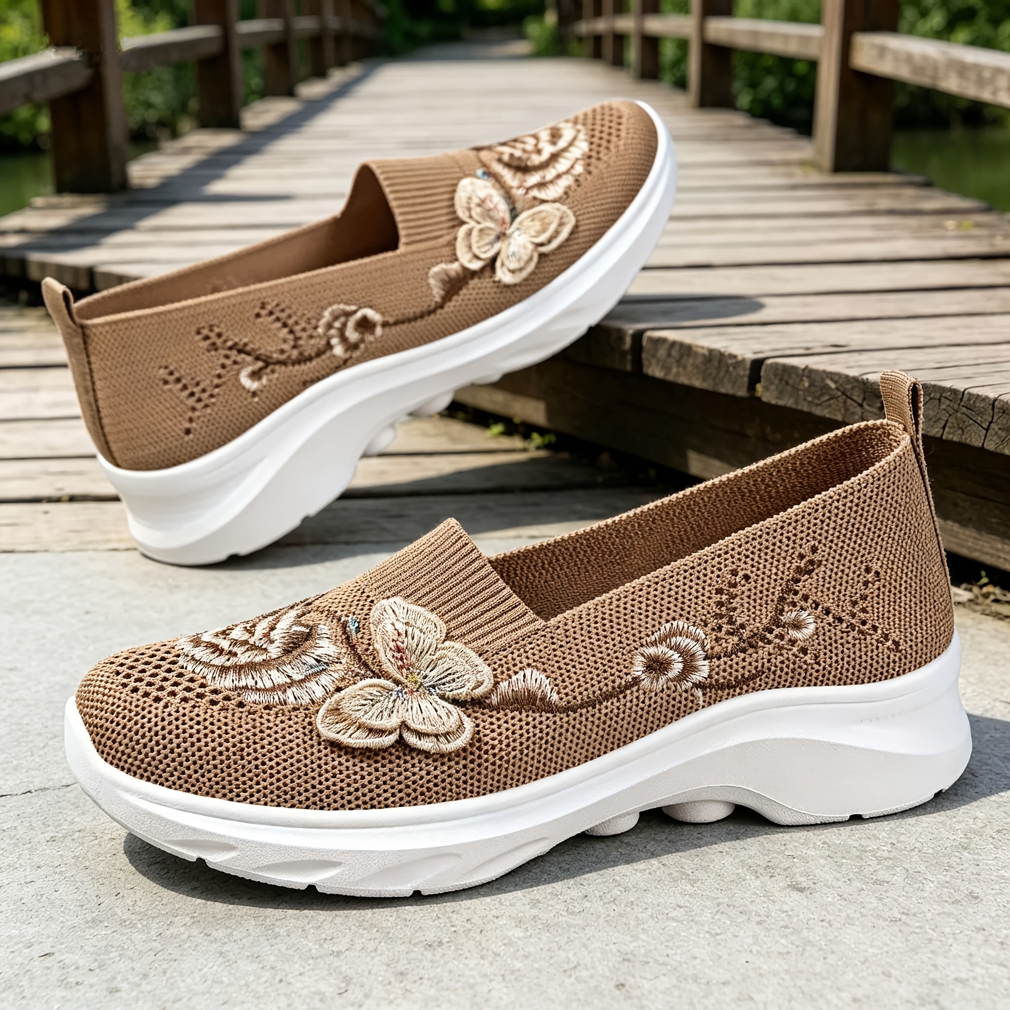 spring summer womens casual sneakers shoes for women breathable woven mesh upper thick rubber sole simple and   fashionable and trendy style suitable for daily   walking and   spring  