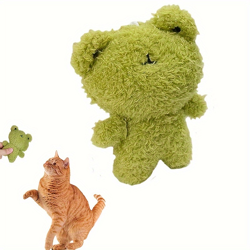 

1pc Cartoon Animal Plush Toy, Cat Companion Soft Fabric Stuffed Toy
