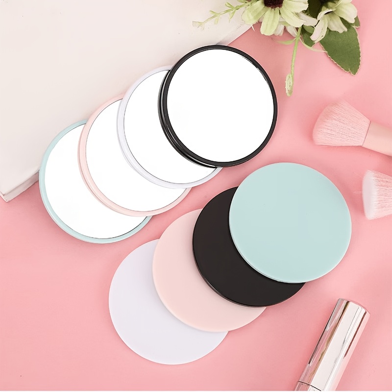 6-Pack Mixed Color Round Portable Makeup Mirrors
