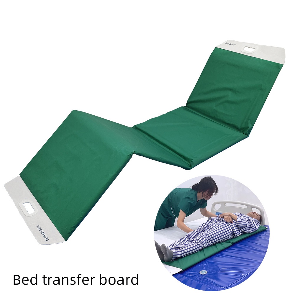 Multi-functional Bedside Transfer Board for Assisted Transfers to Another Bed, Bedside Transfer Mat, Transfer Board. Outer Layer Is Nylon Material with a Smooth Sliding Surface for Effortless Rolling. Can Be Moved in Both Left and Right Directions