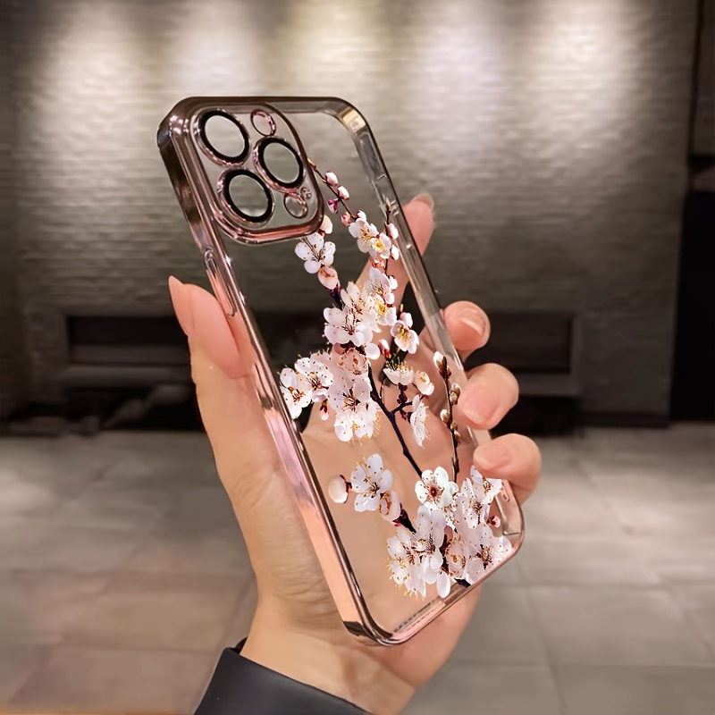 Flowers and Plants for iPhone16 Case iPhone 16 promax/ 16plus/ 16pro/ 15plus/ 15pro/ 15promax/ 14plus/ 14promax/ 14pro/ iPhone13 pro max High Quality 13pro Transparent Case Soft Case