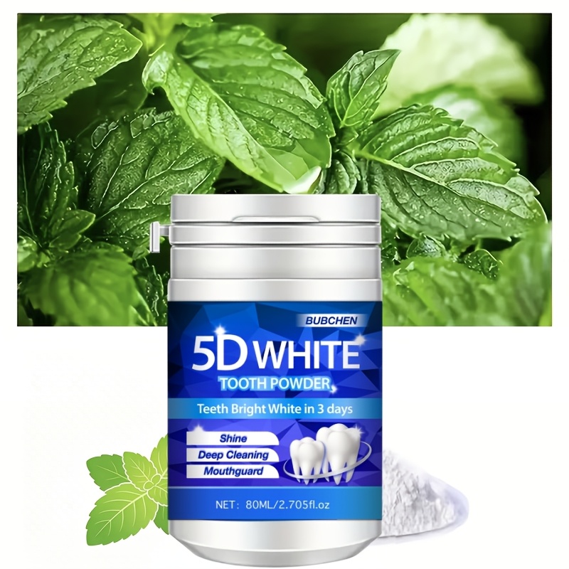 80ML Bottle of 5D Bright Toothpowder for Deep Cleaning
