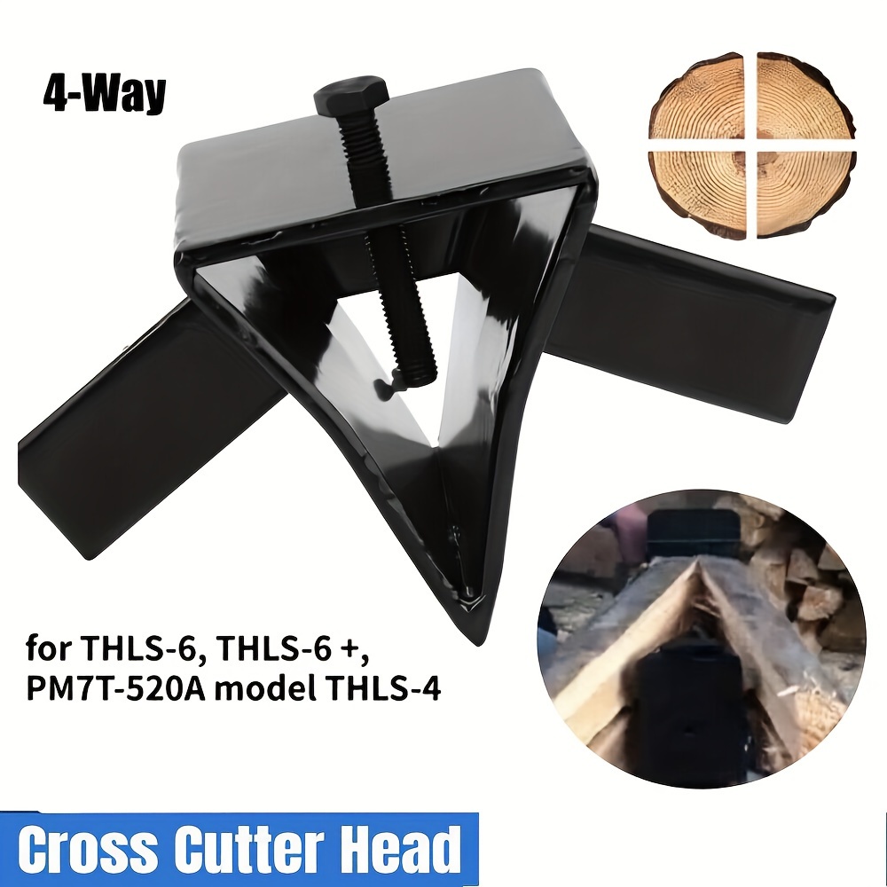

Electric Hydraulic Wood Splitter Cross Cutter Head Titanium Steel Woodcutter Head, Suitable For Pm7t-520a Model Thls-4, Thls-6, Thls-6 +