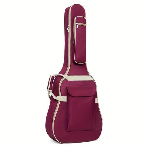 40 41 inch guitar bag 10mm thick sponge pad 600d oxford fabric adjustable shoulder strap length lightweight and durable suitable for acoustic guitar
