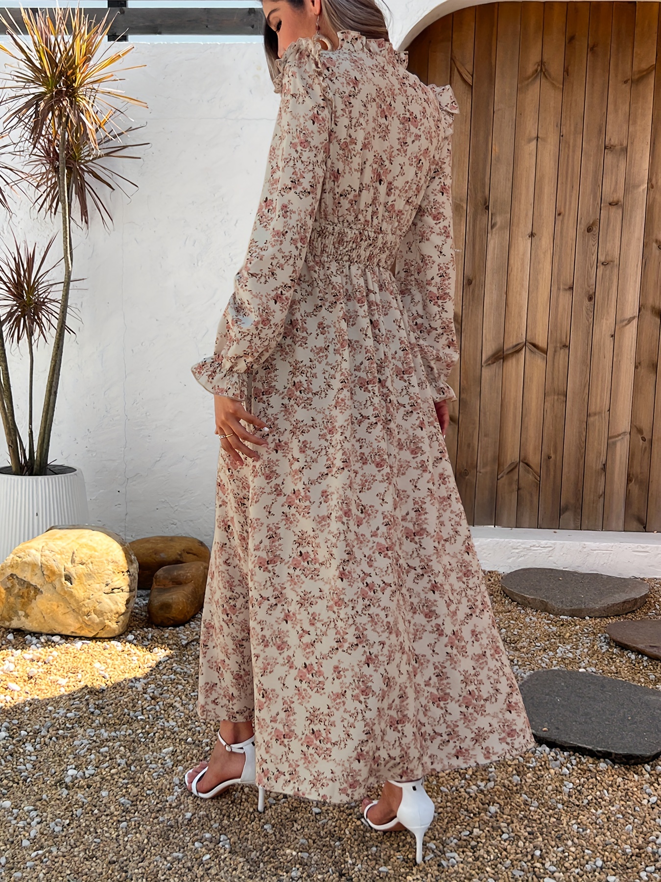 crochet maxi long sleeve dress Rent Runaway The Label Rosalie Steel Crochet Maxi Dress main image 0