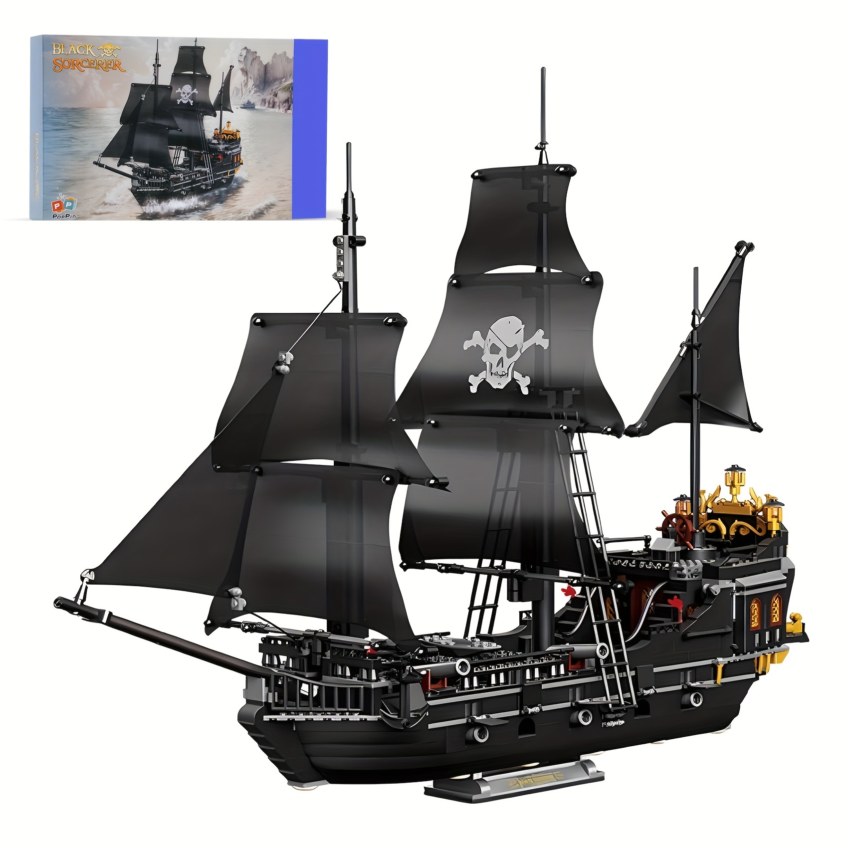 

Ship Kit, Classic Ship Building Set Of Mini Blocks, Display Model Toy And Wonderful Gift Idea For Adults (1424pieces)