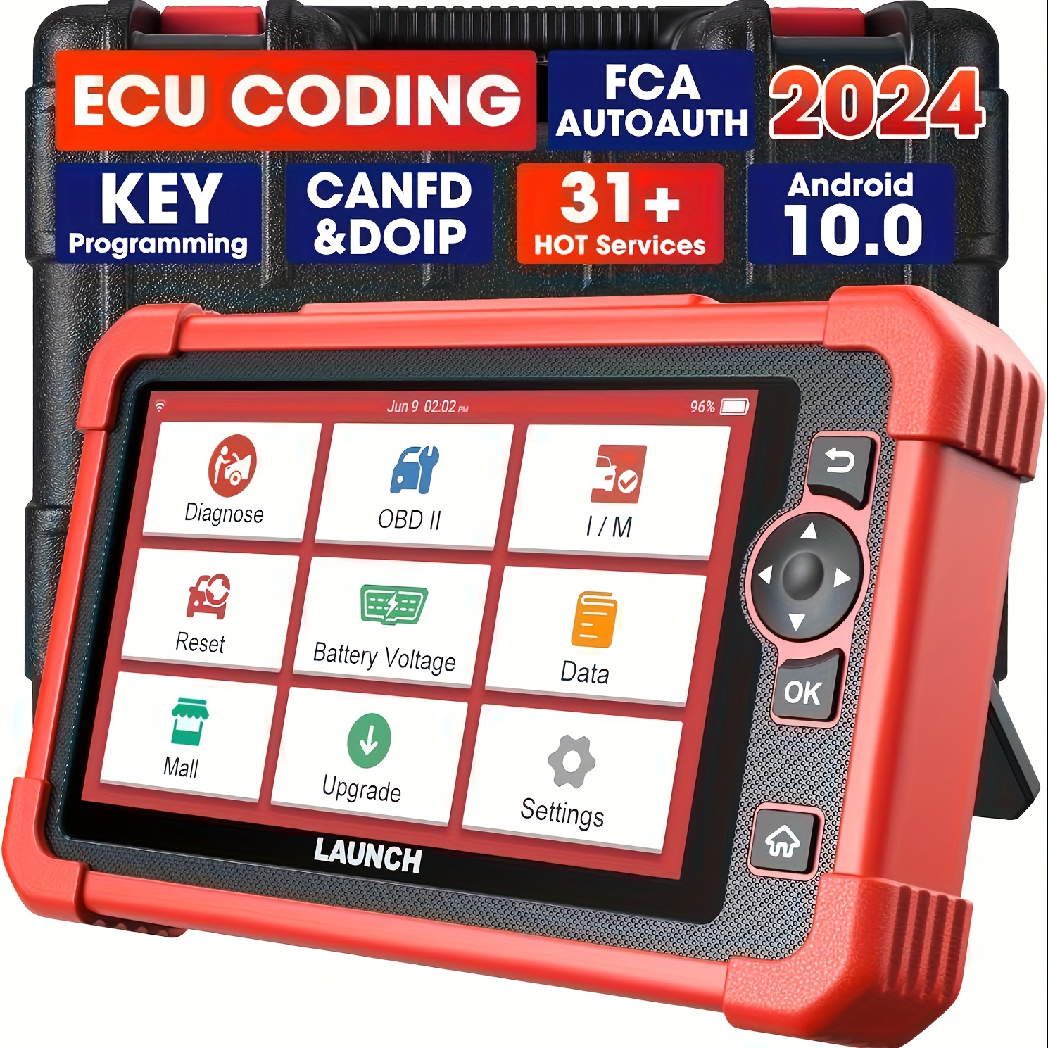 

Crp919x Obd2 Scanner, Ecu Coding Bidirectional Scan Tool, 31+reset, Can Fd/doip, Fca Autoauth, 100+ Brands Obd2 Scanner Diagnostic Tool, All Systems Diagnostic Scanner, Immo Car Scanner