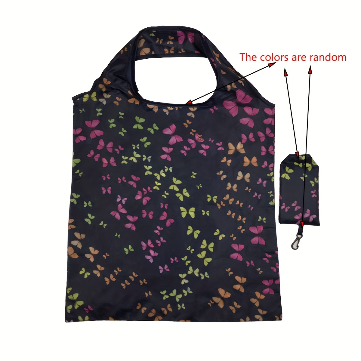 TEMU 1pc Whimsywings Reusable Polyester Tote Bag , , Shopping Bag Bag, , /