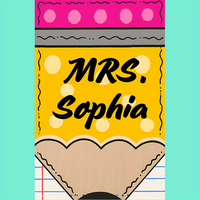 TEMU Porta tarjeta de identificación de maestro personalizado en 2D, accesorio de cinturón personalizado para maestro, regalo escolar para maestro,