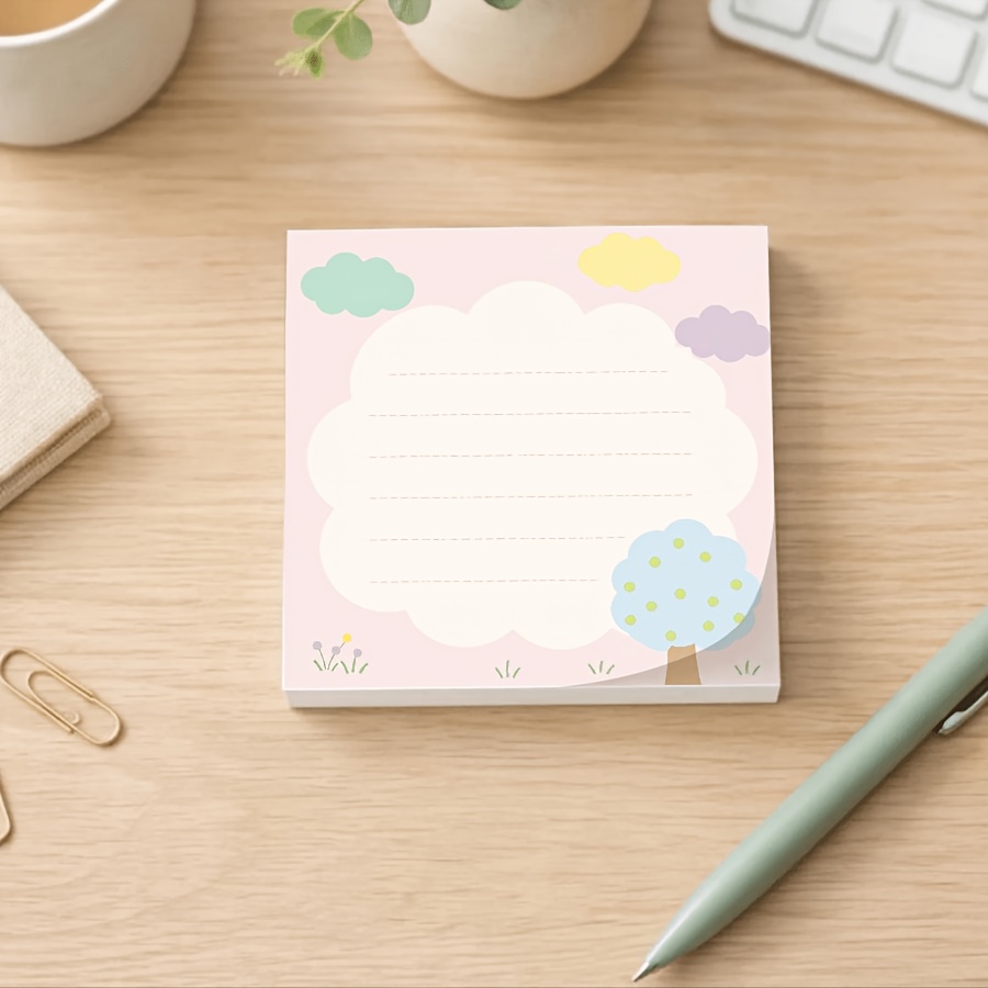 Pastel Cloud Memo Pad for Notes & Journaling