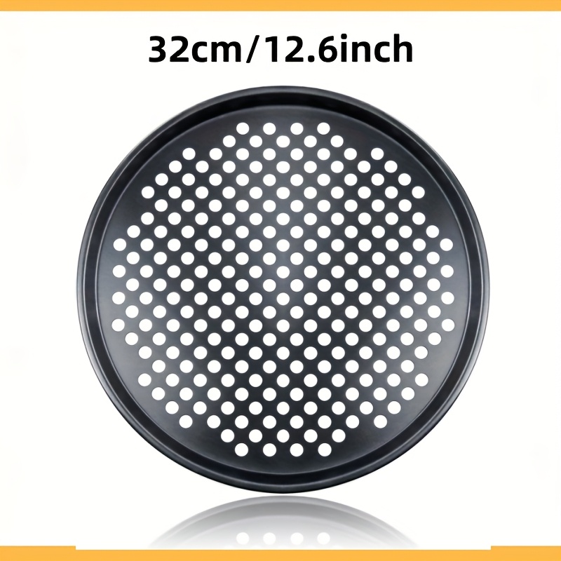 E-shop 1/3 Stück Antihaft Perforierte Pizzaformen aus Kohlenstoffstahl - Pizzaformen Set, Pizza Backbleche für den Ofen, Backbleche für Ofen - 9 Zoll,
