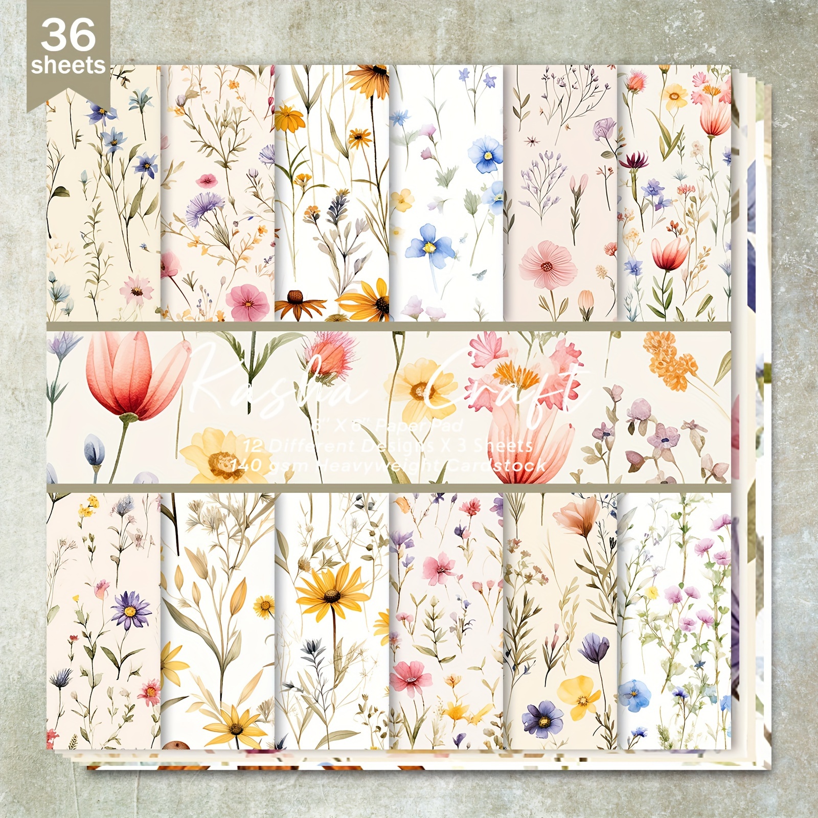 

Daisy 36-sheet Floral , 6-inch - Bullet Journals, Diy Cards & Crafts