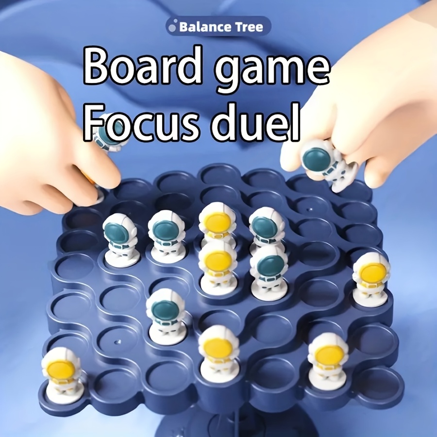 Astronaut-Themed Balance Tree Tower Game, Coordination Training Toy
