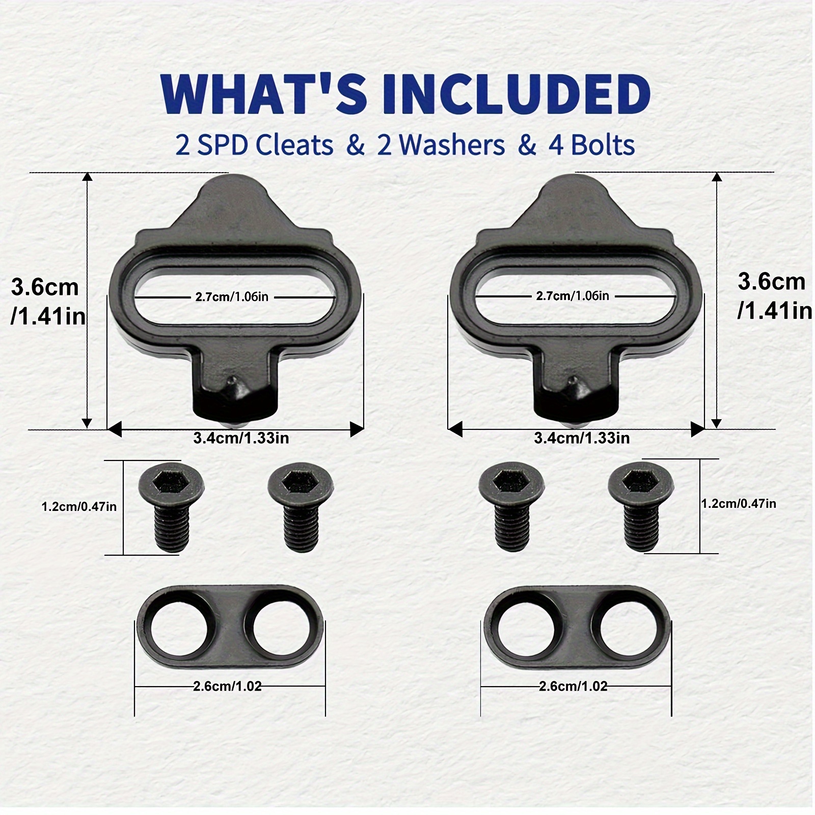 Shimano Pedals SPD Bike Cleats Compatible With Shimano SM-SH51