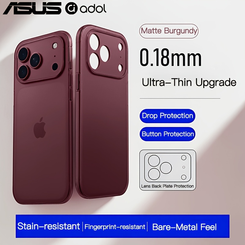 TEMU Coque de téléphone - [ de glace de machine nue] Convient pour ASUS Apple 18/17 Pro Max Coque de téléphone Iphone 18/17 Pro Couverture de