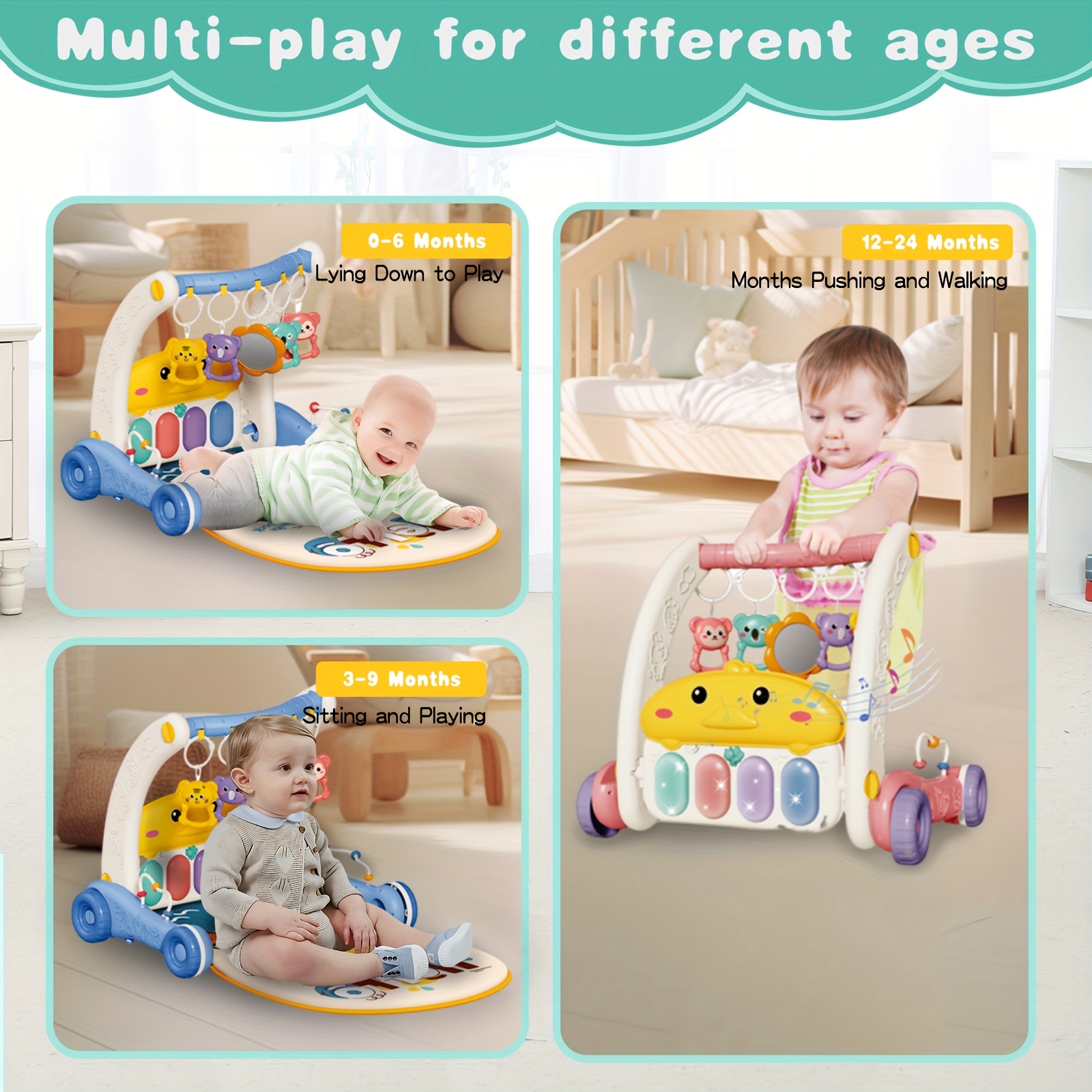 With Toys Baby Gym Walmart Bright Starts Wild Wiggles Baby