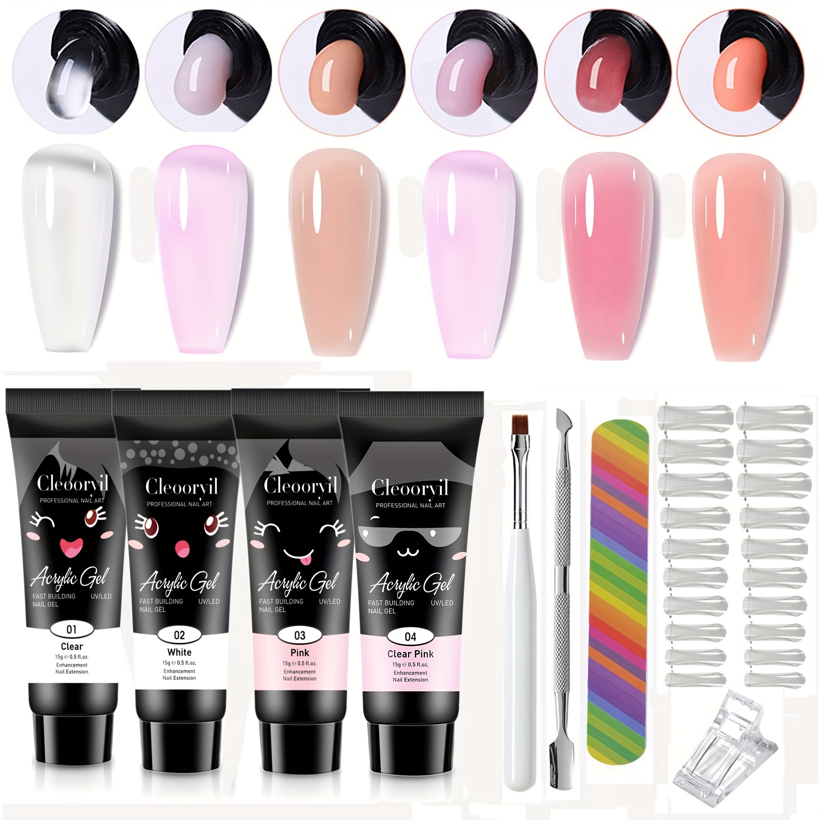 

9pcs/set 15gx4pcs Gel Gel Kit Polish Kit 1 Art Off Kit Suitable Accessories