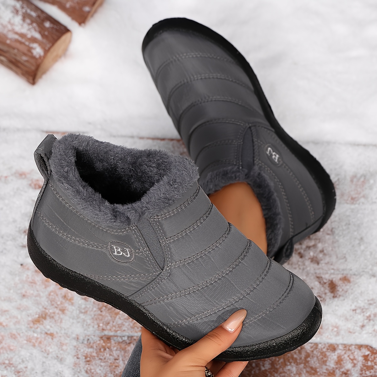 Ultra-Warm Winter Boots with Thick Sole