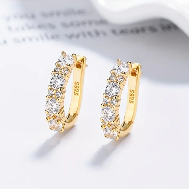 925 sterling silver droplet shaped moissanite earrings womens charm jewelry high quality designer and party style mothers day with an exquisite gift box Product details 2