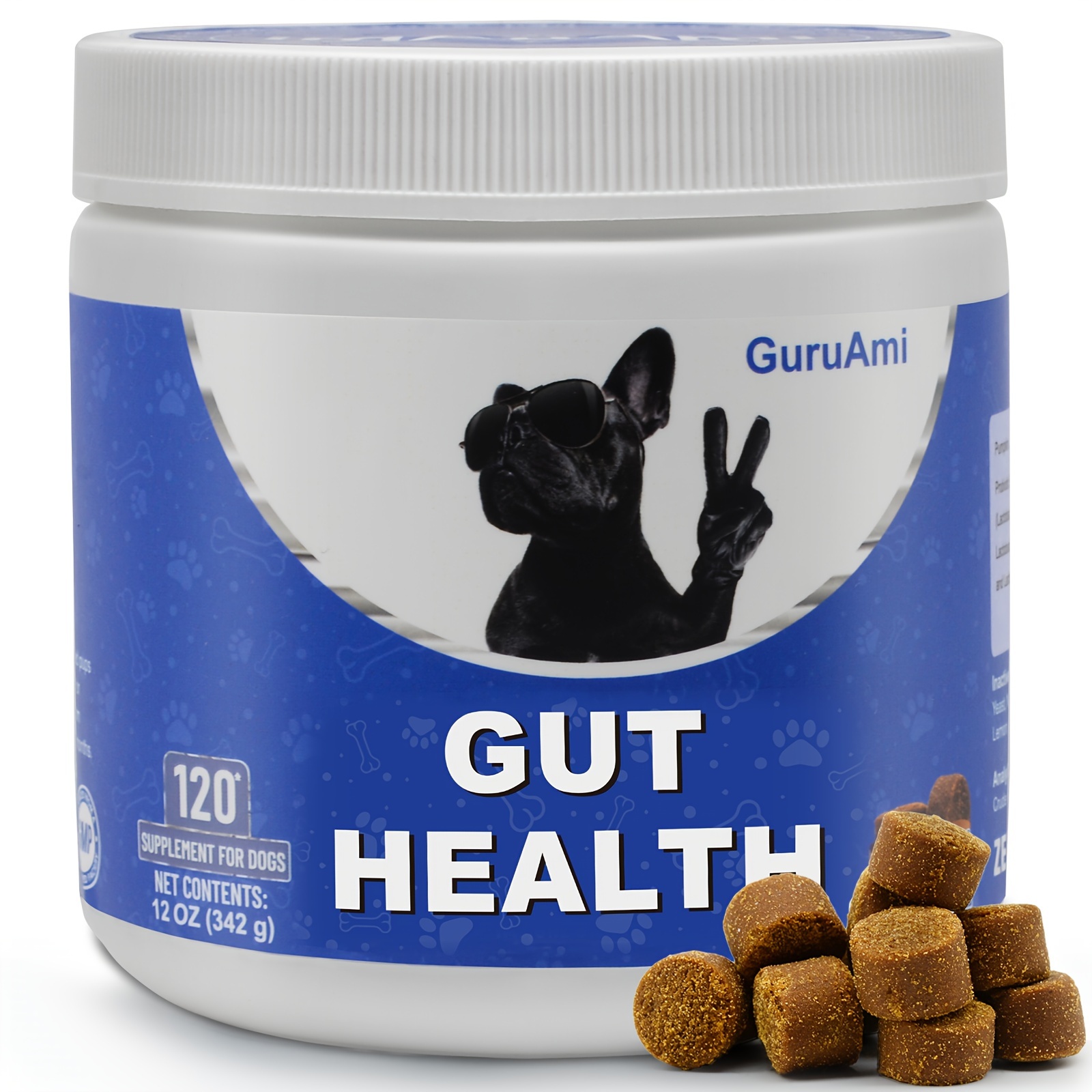 

Guruami Probiotics For Dogs Probiotics Chews For Dogs 120chews