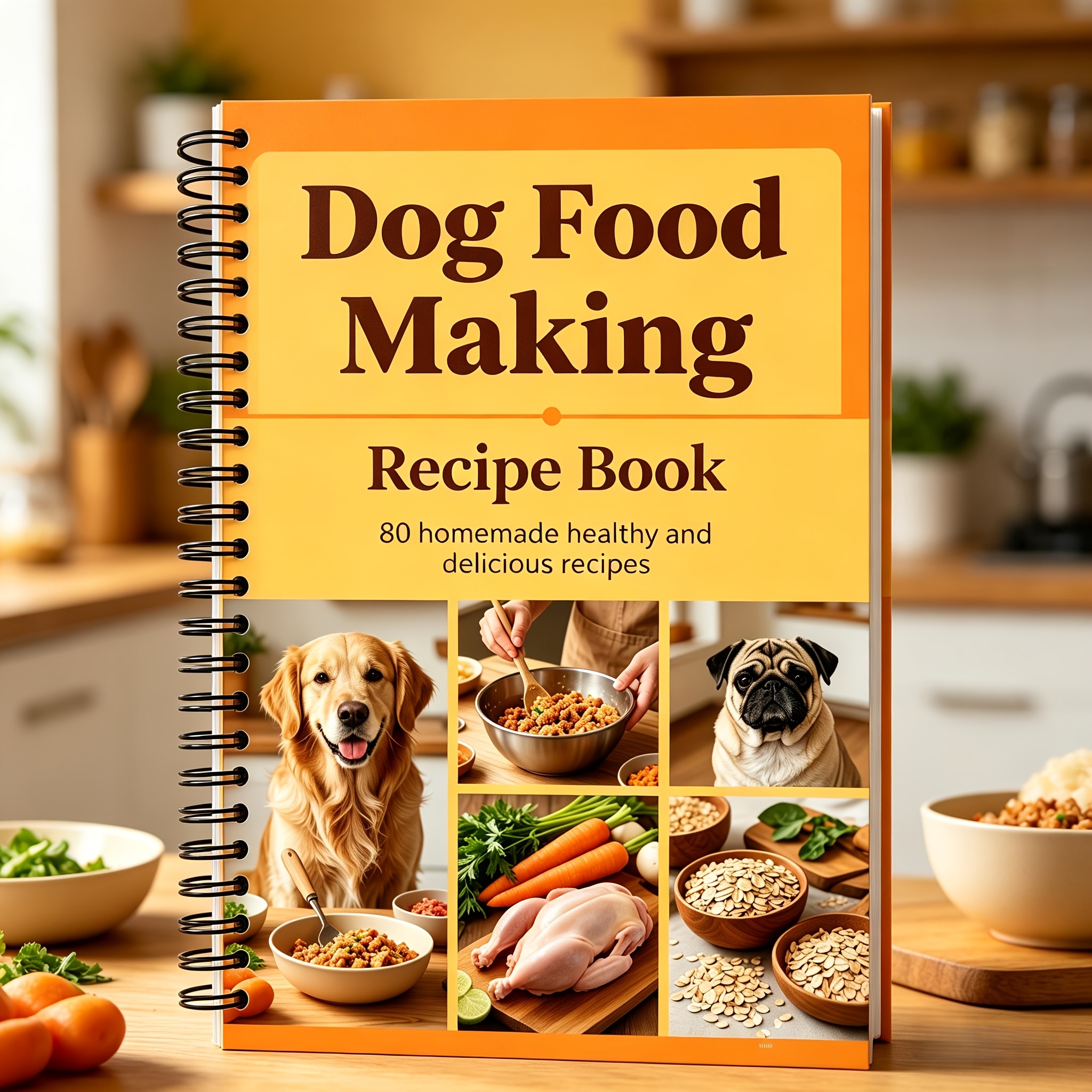Easy Homemade Dog Food: 80+ Recipes And Production Processes/Spiral Binding, Fresh Feeding Guide for Pets, Suitable for Busy Owners, Keeping Dogs Happy And Healthy Suitable for All Breeds - Image 2
