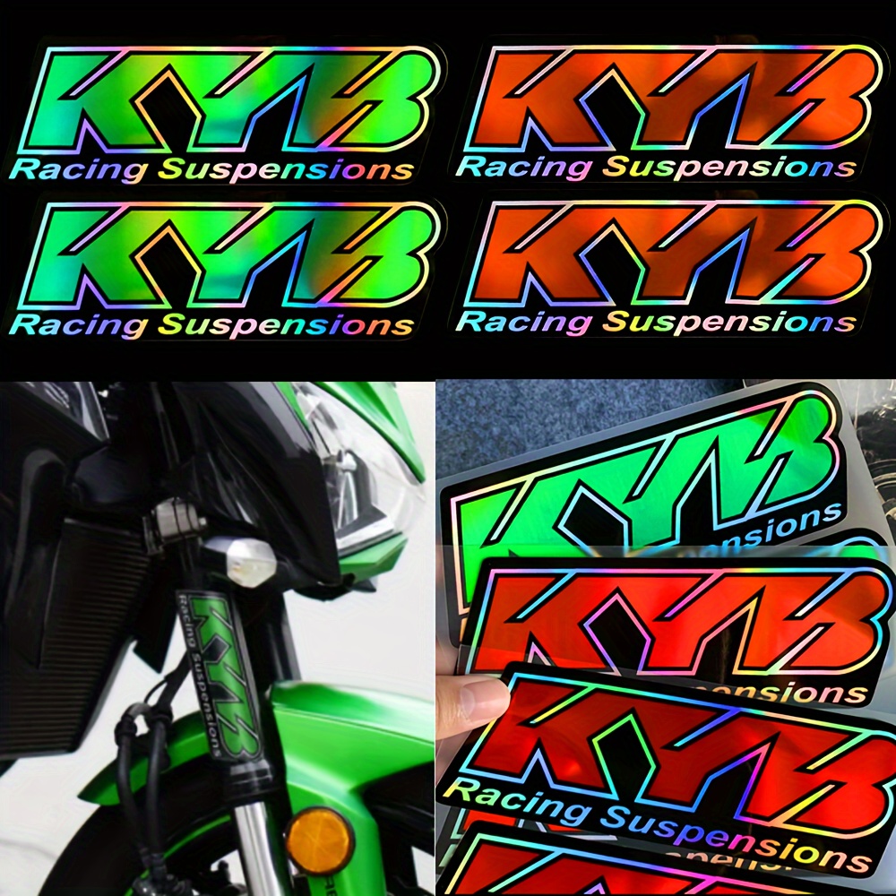 

2pcs Motocross Motorcycle Stickers - Showa Kyb Wp Fork Suspension Decals For , , For Honda Cbr, For , Kawasaki, Bikes & Helmets - Durable License Plate Frames
