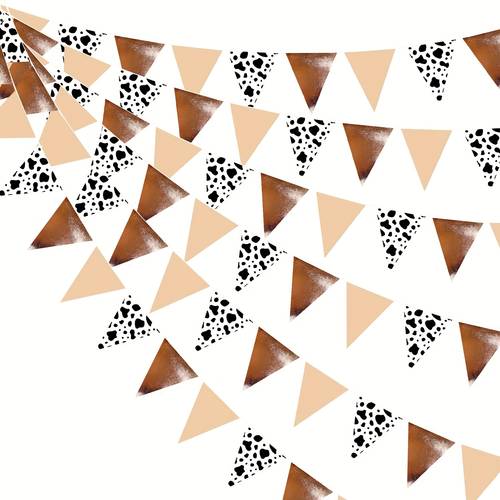 12/ stück party dekoration western cowboy dreieck flagge papier banner banner banner banner banner bande für western cowboy geburtstag derby tag bauernhof cowboy wilderness party dekoration zubehör