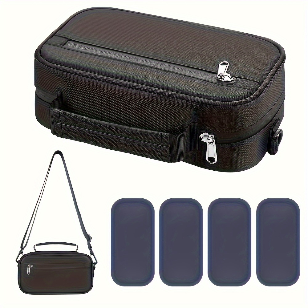 

Large Insulin Cooler Travel Case, Longer Cooling Effect With 4 * 160g Ice Packs, Compact Medication Cooler Bag For 8 Insulin Pens And Diabetic Supplies