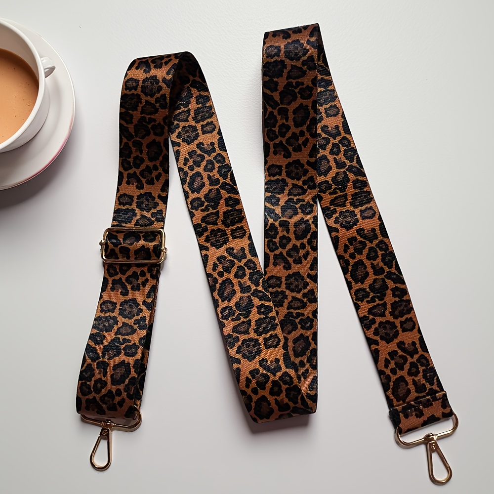 TEMU Travel Accessories | Fashionable Adjustable Leopard Print Shoulder Strap, Replacement Strap For Crossbody Bags, Suitable For Women's Wallets And