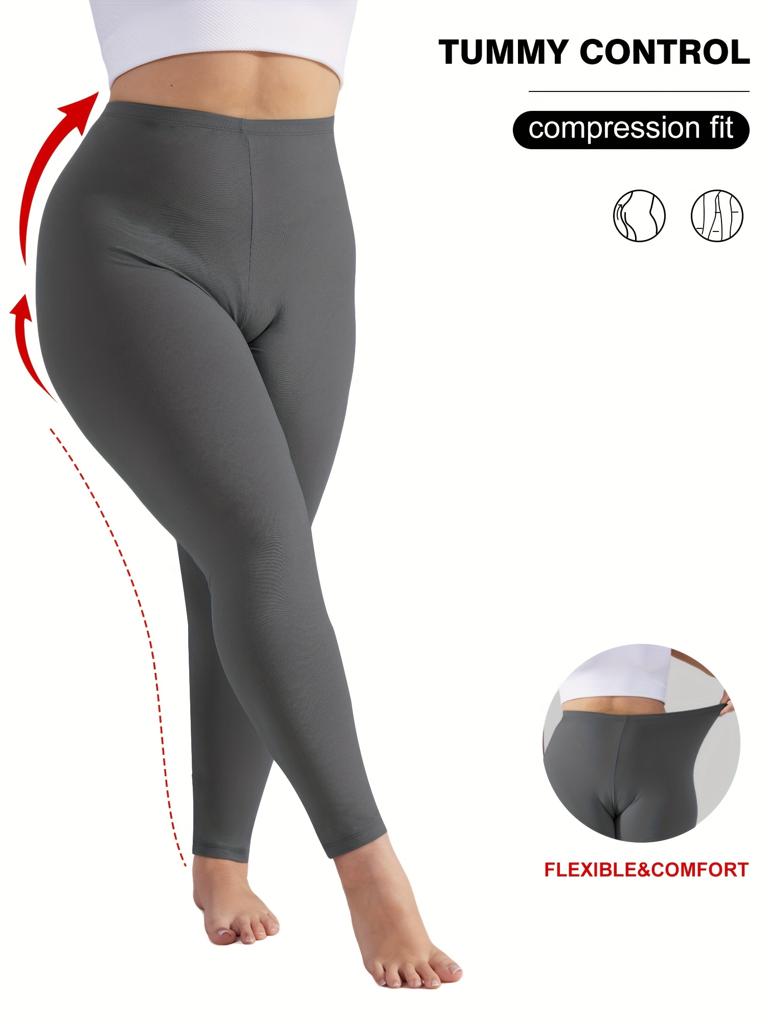 plus size nylon spandex leggings