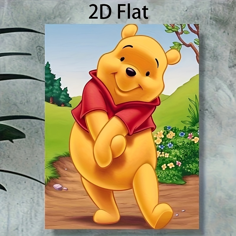 TEMU Winnie The 5d Diamond Diamond Painting, Diamond Painting Digital Set, Suitable For ' Casual And Interactive Diamond Paintings, Wall Decoration,